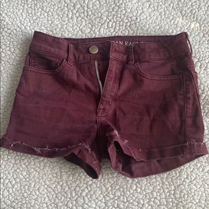 Maroon American Eagle Shorts